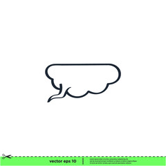 speech bubble icon vector illustration simple design element