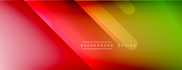 Dynamic lines abstract background. 3D shadow effects and fluid gradients. Modern overlapping forms