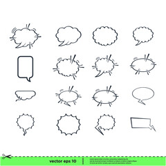 speech bubble icon vector illustration simple design element