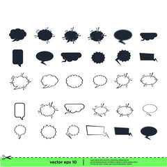 speech bubble icon vector illustration simple design element