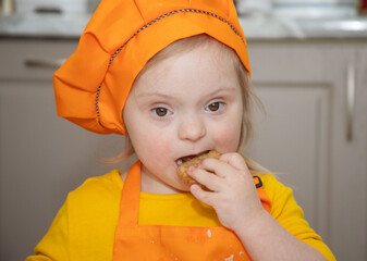 Down syndrome in a little girl, disabled children, a genetic psychiatric disease, an extra...