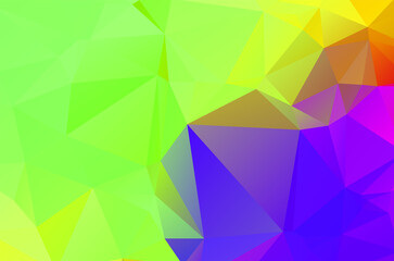 Green vivid geometric abstract bright green blurred mosaic wallpaper with triangle shapes for banner