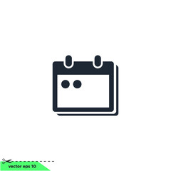 calendar agenda icon vector illustration simple design element