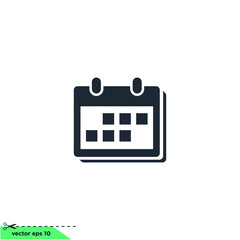 calendar agenda icon vector illustration simple design element