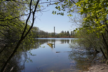 Fototapeta premium Am Tonwerkweiher in Kolbermoor
