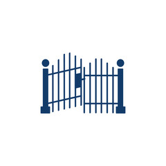gate icon symbol trendy style logo template