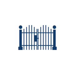 gate icon symbol trendy style logo template