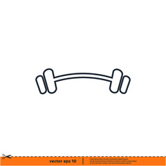 fitness gym icon vector illustration logo template