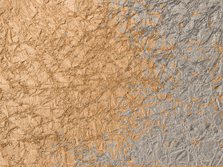 Light brown on gray, textured paper, a combination of gray and light brown.