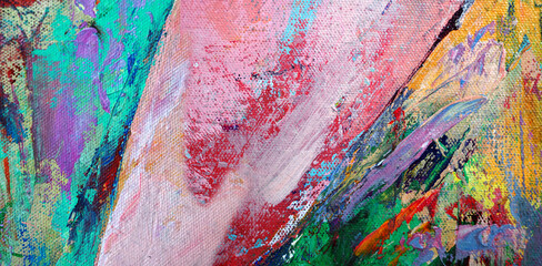 Colorful oil paint brush stroke abstract background texture  design illustration.