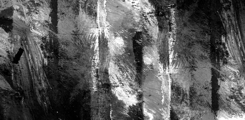 Black and white painting abstract background and textured.