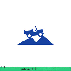 jeep car icon vector illustration simple design element