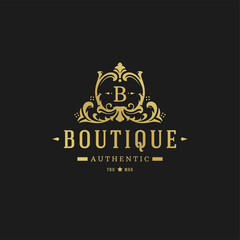 Luxury logo design template vector illustration.