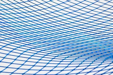 Blaues Netz als geometrische Form