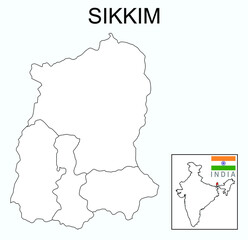 Sikkim map