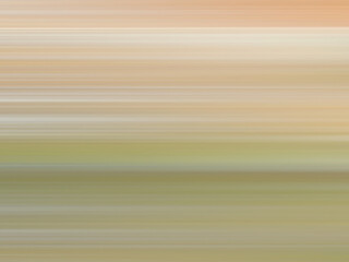 Light brown, beige, green, white speed lines. Multicolored smooth gradient. Ground and grass concept. Abstract background with blurred strips. Defocused texture. Modern design