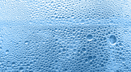 water drop wet for background, aqua droplet background, rain drop on window mirror glass