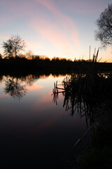 See im Sonnenuntergang