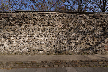 part of the ancient roman city wall cologne