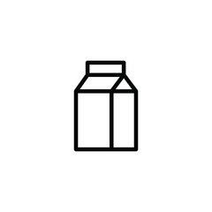 milk box icon vector illustration simple design element