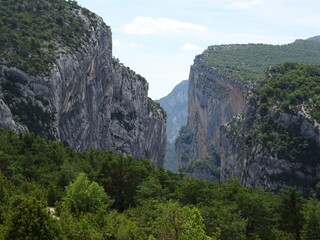 Naklejka premium deep canyon in the mountains in the south of France