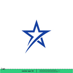 star icon vector illustration logo template simple design element