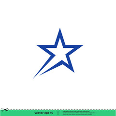 star icon vector illustration logo template simple design element