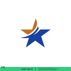 Obraz premium star icon vector illustration logo template simple design element