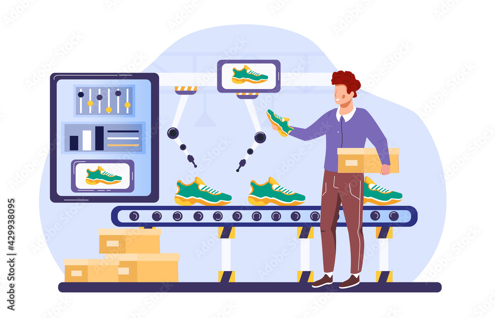 Poster production line with automation and user interface