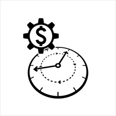 Time Management Icon, Productive, Effective, Efficient Process Of Planning And Spending Of Time
