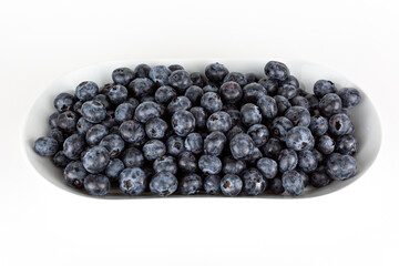 full plate of blueberries