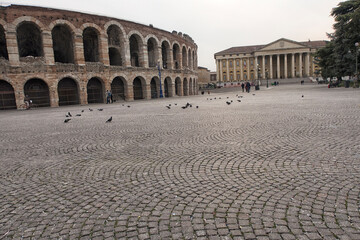 Verona, beautiful view of the historic center.
