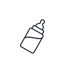 baby milk bottle icon vector illustration logo template