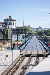 Fototapeta premium railway station in the city
