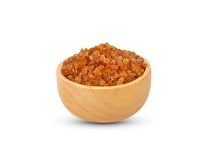 Chrystal Sugar,Brown cane sugar isolated on white background.