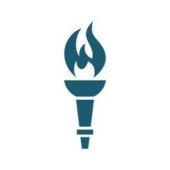 torch icon vector illustration simple design element