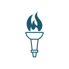 torch icon vector illustration simple design element