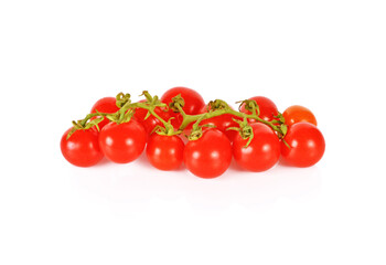 fresh raw tomatoes isolated on white background