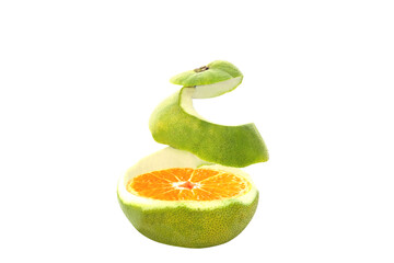 Twist of pomelo peel and orange