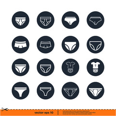 underwear icon vector illustration simple design element logo template