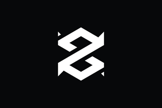 XZ logo letter design on luxury background. ZX logo monogram initials letter concept. XZ icon logo design. ZX elegant and Professional letter icon design on black background. X Z XZ ZX