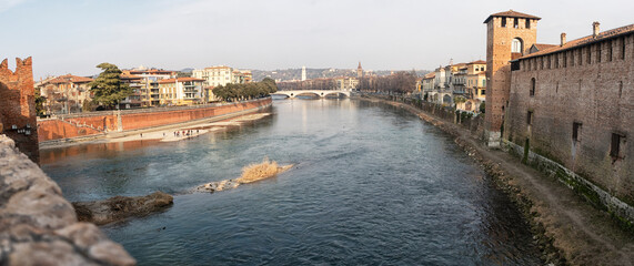 Verona, beautiful view of the historic center.