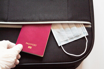 Vaccine passport concept of new normal travel during COVID-19 pandemic. summer vacation 2021 with...