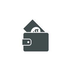 wallet icon vector illustration simple design element