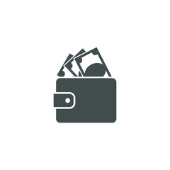wallet icon vector illustration simple design element