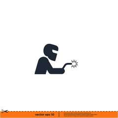 welding icon vector illustration logo template simple design element