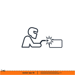 welding icon vector illustration logo template simple design element