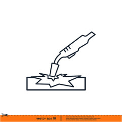 welding icon vector illustration logo template simple design element