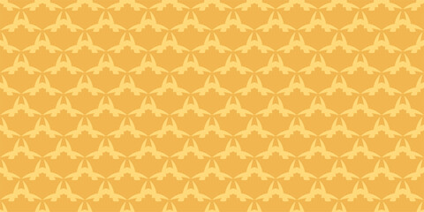 Background pattern with decorative ornament on a yellow background. Seamless pattern, texture. Vector image 