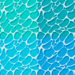 4種類の海の水面シームレスパターン